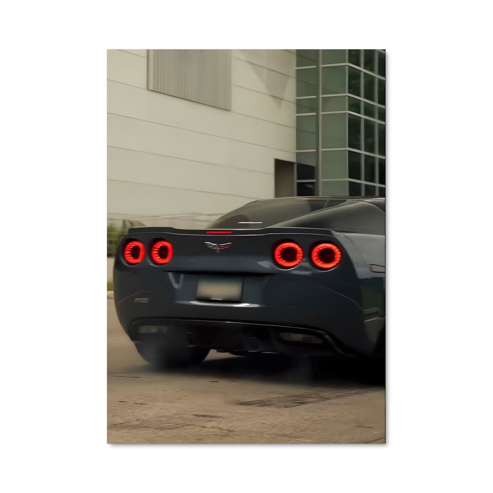 Poster Corvette Vitesse bête